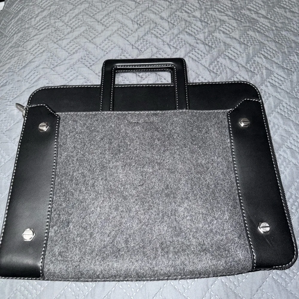 Charles & Keith Black and Gray Laptop Bag
